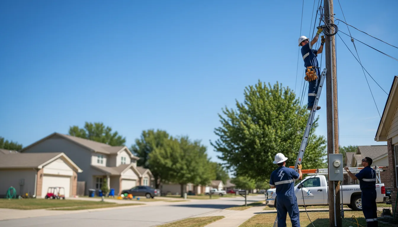 Residential electrician providing installation services in Oakville, IN